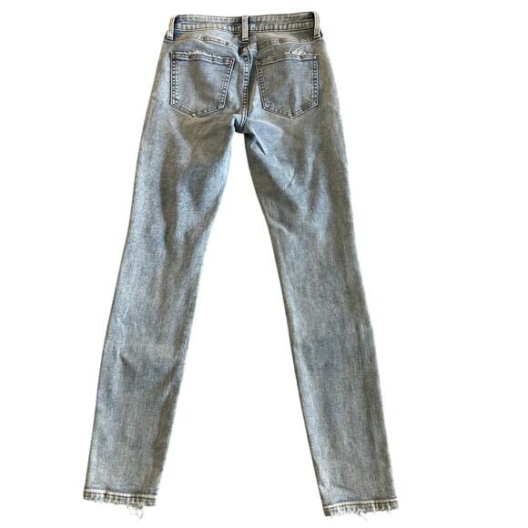 New Revolve Pistola Aline Jean Mid Rise Distressed Skinny Blue Acid Wash Sz 26 - Picture 3 of 9